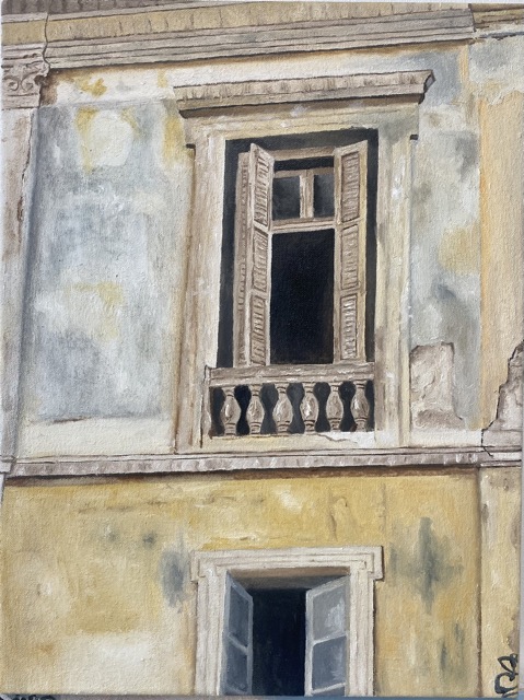 ERMOU STREET, oil on canvas, 16x12 inches 40x30 cm.jpg