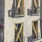 VIEW FROM A PARIS WINDOW, oil on canvas, 30X22 inches, 76x56 cm.jpg